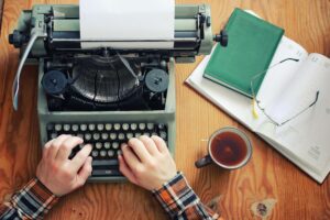 Typing on a Typewriter