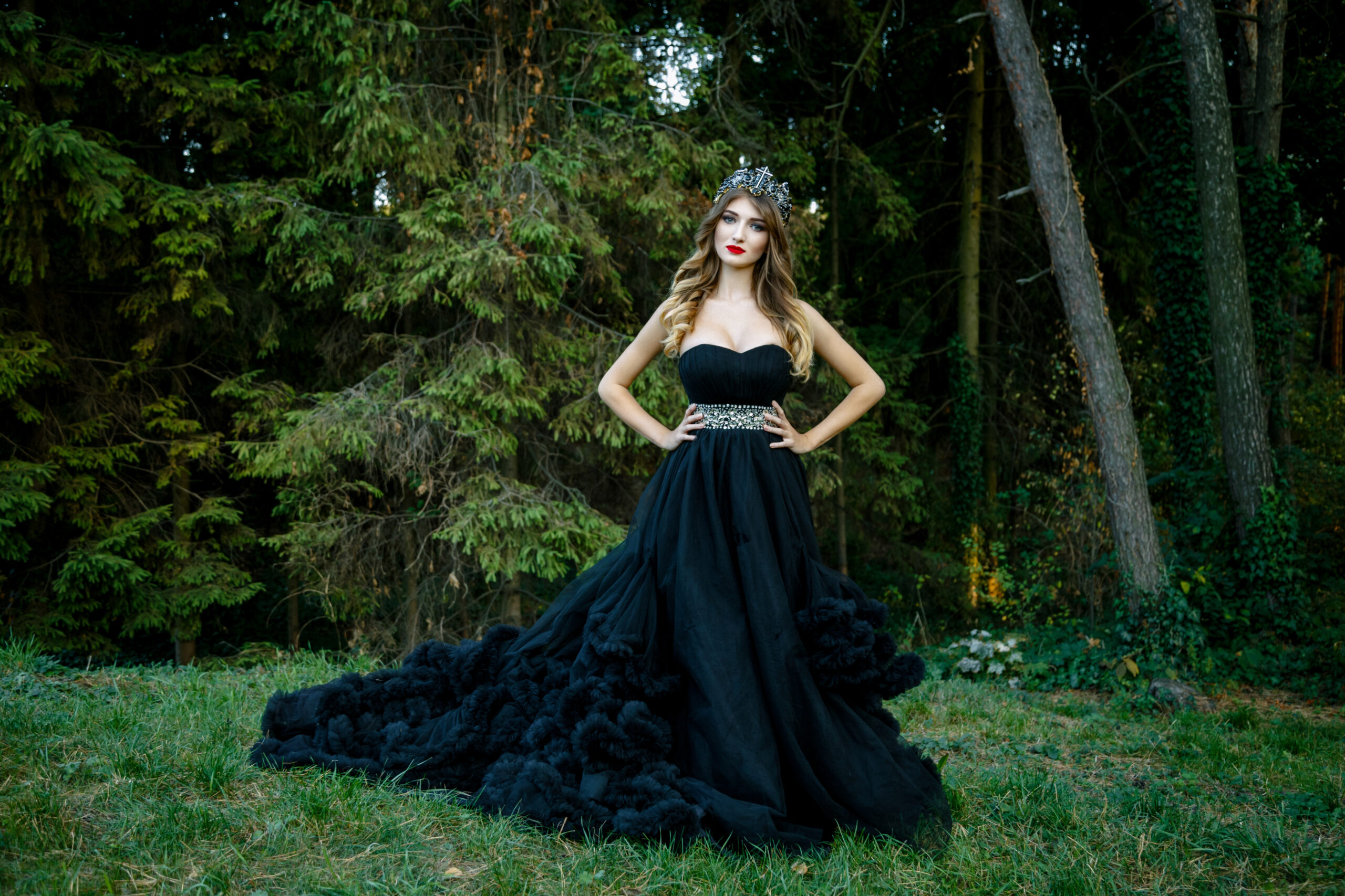 black wedding dresses